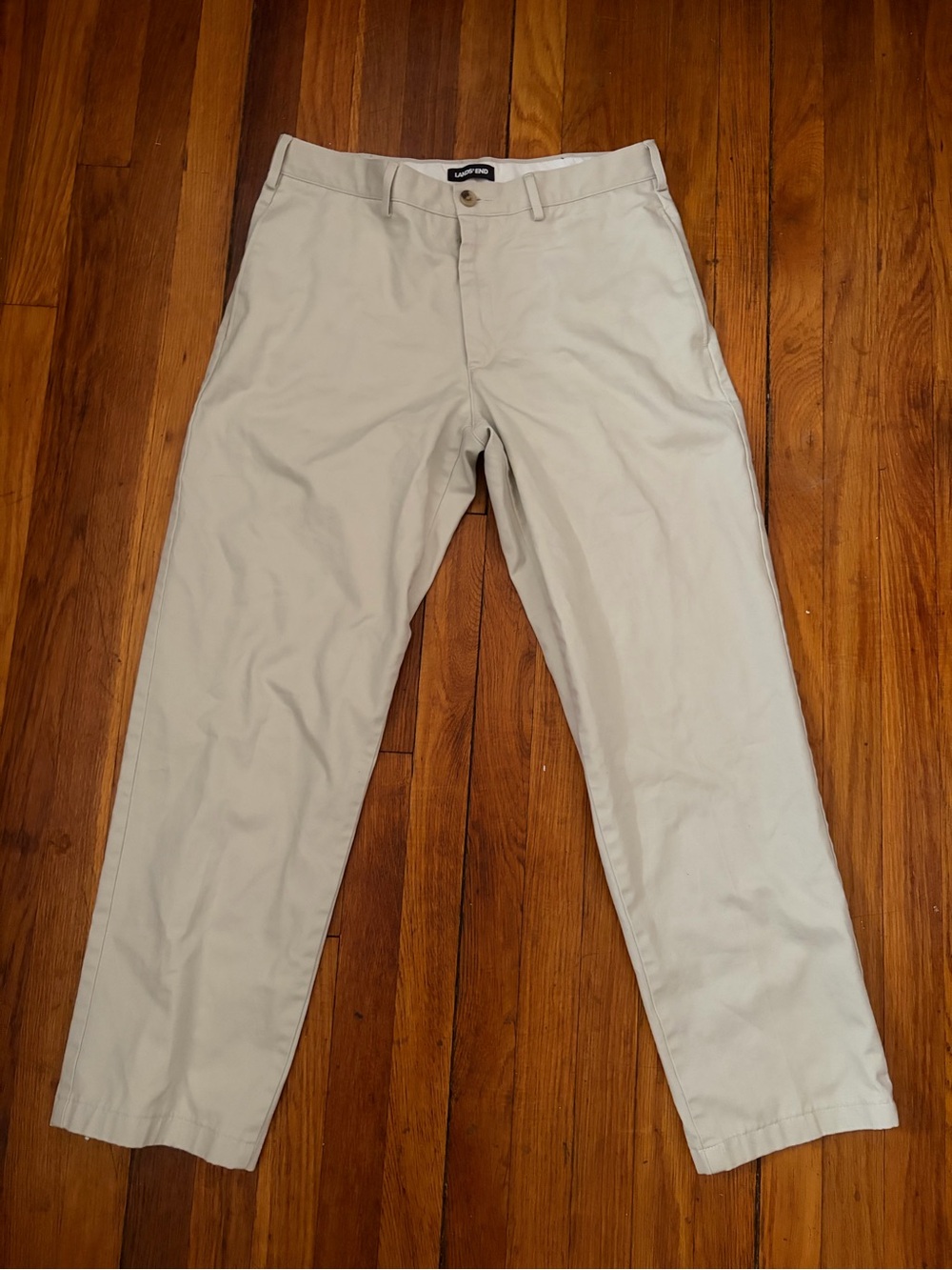 Lands' End Men's Khaki Chino Pants - Light Beige